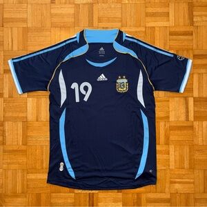Adidas Argentina Leo Messi #19 Soccer Jersey